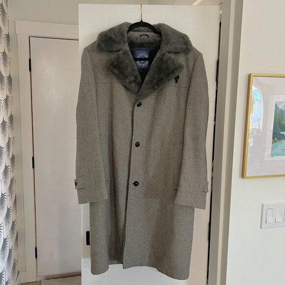 Vintage SEARS Men's Wool Pea Coat - Picture 4 of 11